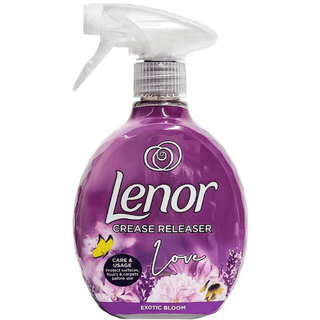 Lenor Crease Releaser Love Exotic Bloom er en praktisk spray til tøj, der hjælper med at reducere folder og opfriske tekstiler mellem vask. Sprayen kan bruges på tøj, gardiner, puder, tæpper og andre tekstiler og efterlader en behagelig eksotisk blomsterduft.
Søgeord:
Lenor Crease Releaser, Lenor Love Exotic Bloom, spray til tøj, folderfjerner spray, tekstilspray, tøjfrisker, duftspray til tøj, spray uden strygejern, Lenor spray.