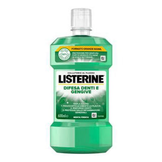 Listerine Difesa Denti e Gengive mundskyl, 600 ml, hjælper med at beskytte tænder og tandkød og giver frisk mintsmag
