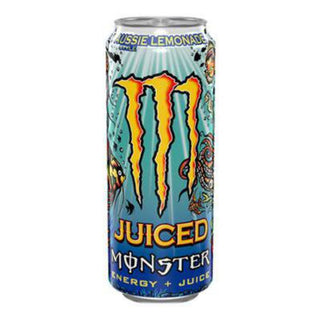 Monster Juiced Aussie Lemonade energidrik 500 ml med frisk citron- og lemonadesmag
