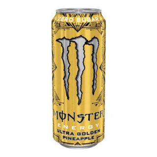 Monster Ultra Golden Pineapple sukkerfri energidrik 500 ml med tropisk ananassmag
