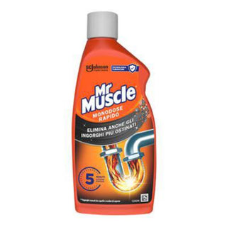 Mr Muscle Monodose Rapido afløbsrens, 500 ml, opløser selv genstridige tilstopninger på cirka 5 minutter
