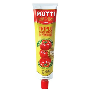 Mutti Triplo Concentrato di Pomodoro tredobbelt koncentreret italiensk tomatpuré på tube til saucer og gryderetter
