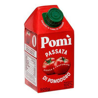 Pomì Passata di Pomodoro passerede italienske tomater, 500 g, i karton til pastasauce, pizza, supper og gryderetter
