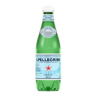 S.Pellegrino naturligt mineralvand med brus 500 ml i grøn PET-flaske
