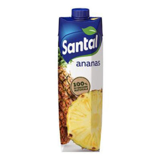 Santal Ananas frugtdrik 1 liter med fyldig smag af ananas i karton
