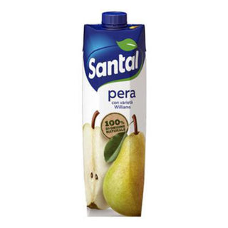 Santal Pera pærenektar 1 liter i karton med Williams-pærer
