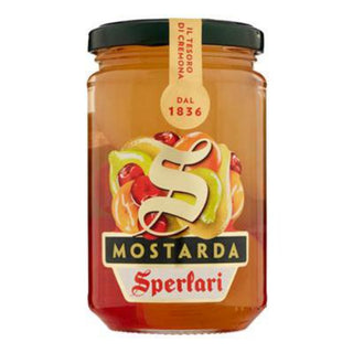 Sperlari Mostarda di Cremona italiensk frugtmostarda med kandiseret frugt og sennepssirup til ost og kødretter
