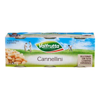 Valfrutta Cannellini 3 x 400 g – italienske hvide cannellinibønner på dåse
