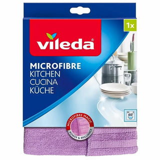 Vileda Microfibre Kitchen mikrofiberklud er en effektiv rengøringsklud til køkkenet, der hjælper med at fjerne snavs, fedt, støv og fingeraftryk fra bordplader, skabe, glas, rustfrit stål og blanke overflader. Mikrofiberkluden giver god sugeevne, efterlader overflader rene og skinnende og kan vaskes ved 60°C. Søgeord: Vileda mikrofiberklud, Vileda Microfibre Kitchen, køkkenklud, rengøringsklud, mikrofiberklud til køkken, klud til glas, klud til bordplader, rengøring af køkken, Vileda klud.