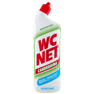 WC Net Candeggina Gel toiletrens med blegemiddel og Mountain Fresh-duft til hygiejnisk rengøring og hvidere toilet
