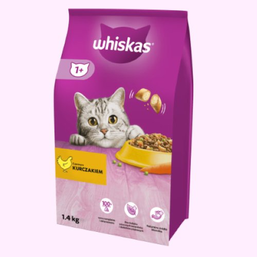 Whiskas | Tørfoder M. Kylling | 1.4 kg | 42.82/Kg. - Køb og spar