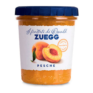 Zuegg Pesche italiensk ferskenmarmelade med håndplukkede ferskner til brød, toast, pandekager og desserter